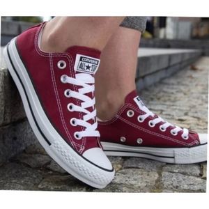 CONVERSE ALL STAR MAROON LOW TOP UNISEX